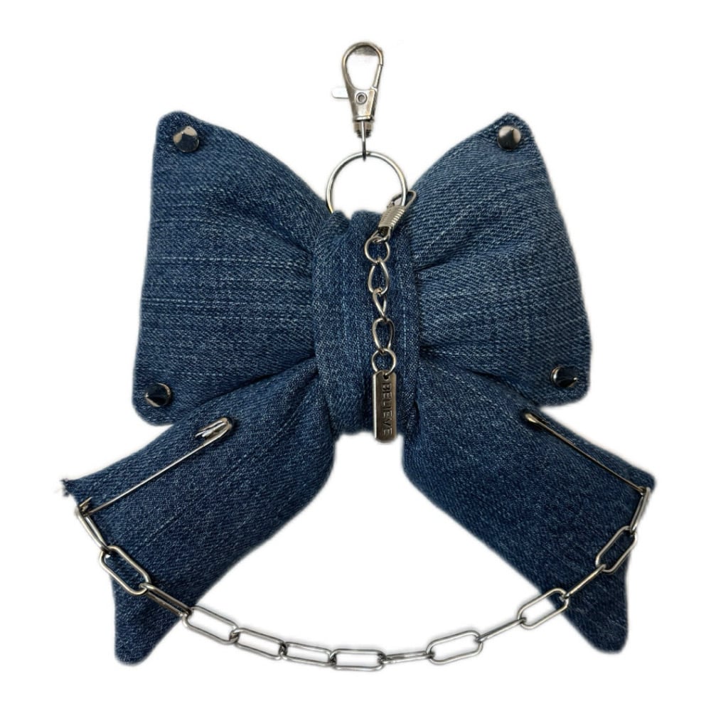 Image of Studded Chain Puff Purse Charm 
