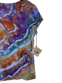 Image 4 of ♻️ UPCYCLED S Jersey Double Knit Top in Geode Ice Dye