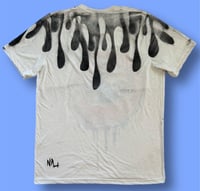 Image 2 of ‘BLUE GUMMY BEAR’ HAND PAINTED T-SHIRT LARGE