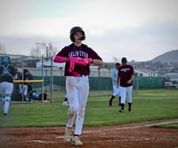 Image 2 of Pink TB/white lettering and cross
