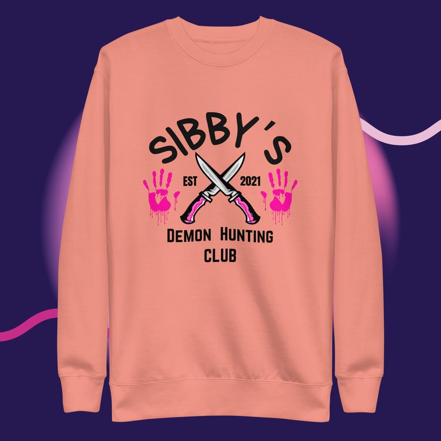 Image of Sibby's demon hunting club Unisex Premium Sweatshirt
