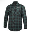 Green Flannel - Open Front 