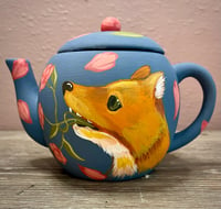 Fox in the Rose Garden Teapot 