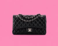 Black classic flap CC bag 