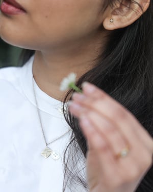 Image of 9ct yellow gold ‘With Love’ necklace