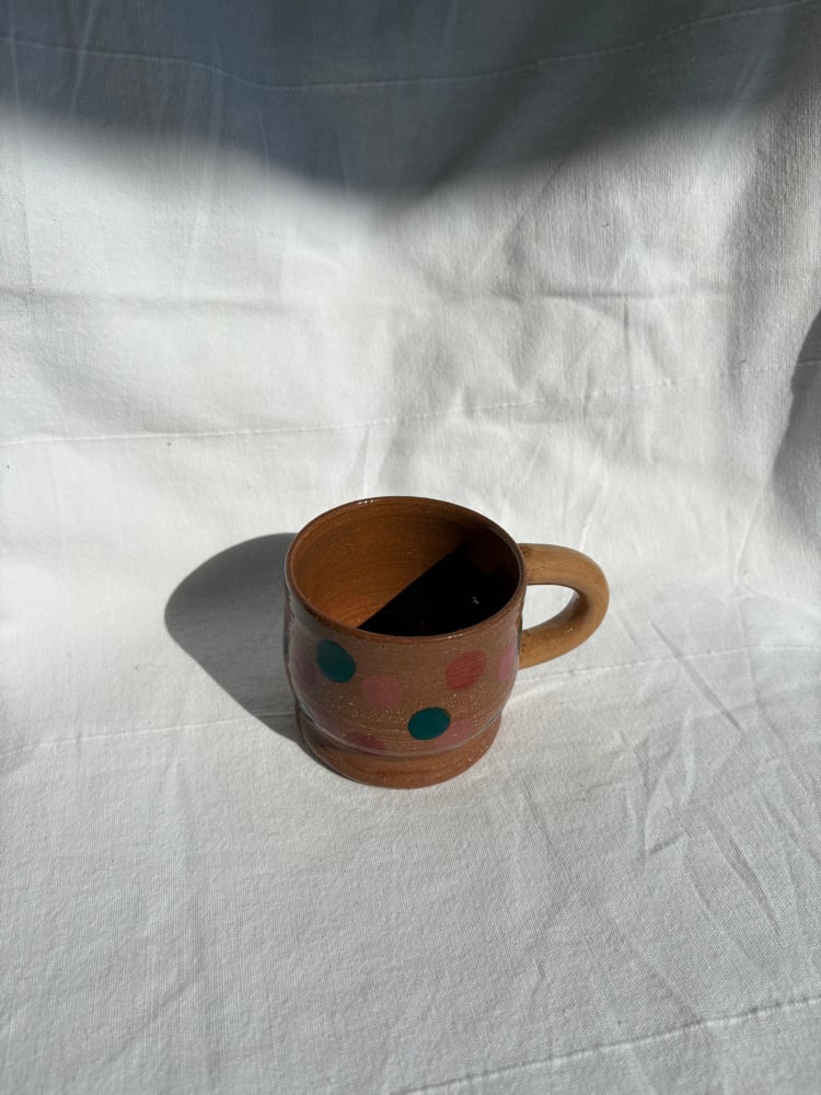 Image of mouse cup polka dots 1