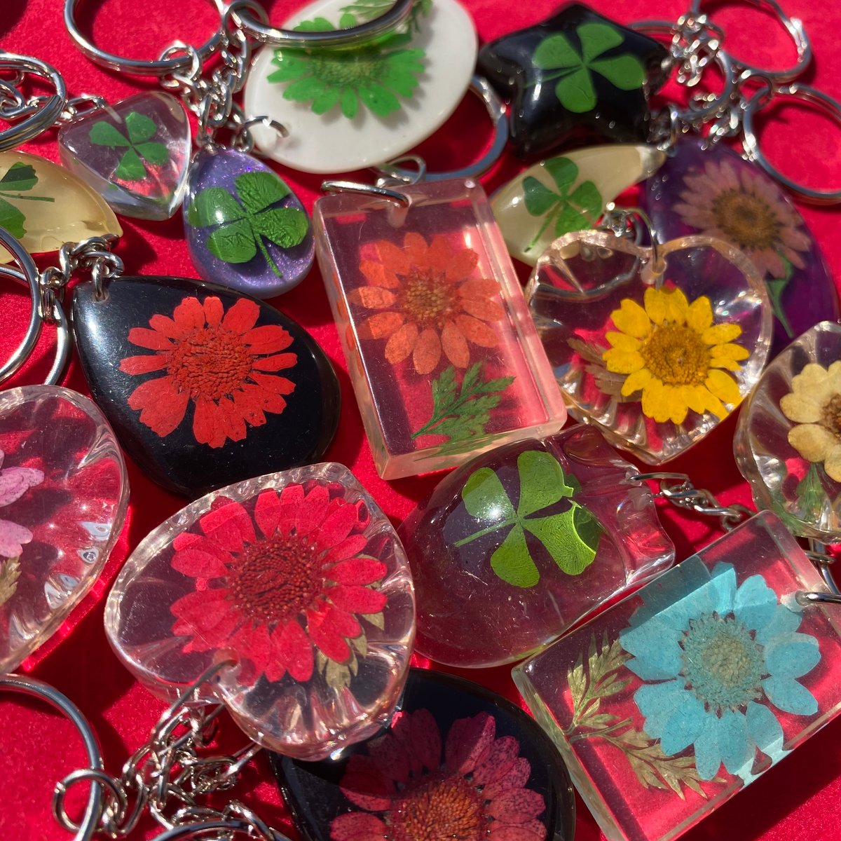 Flower-Themed Sublimation Keychain & Coaster
