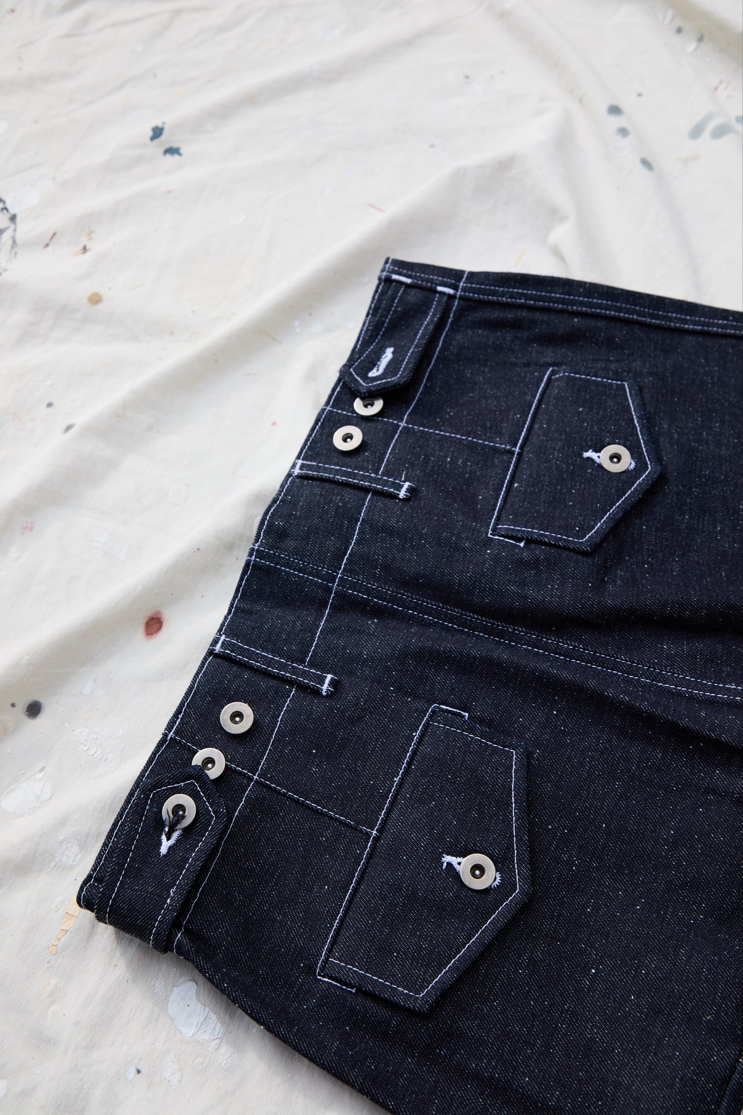 Image of Konin pant- speckle (12 oz Indigo)