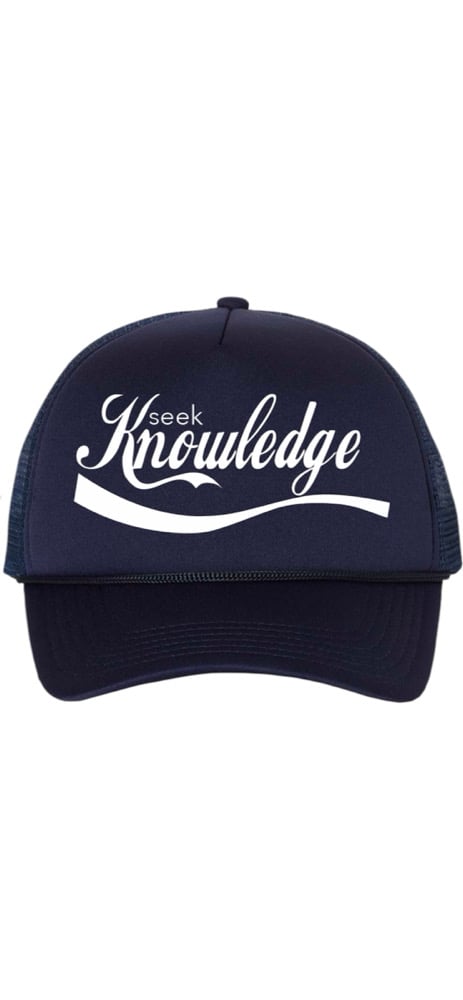 Image of The “Seek Knowledge” Trucker (Navy)