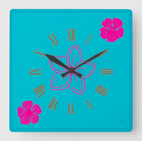 Image 1 of 10.75" square acrylic clock