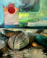 Image 1 of PAINTING / MALERI / "Vilde drømme VIII" / 80X100 cm