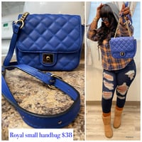 Royal blue small handbag