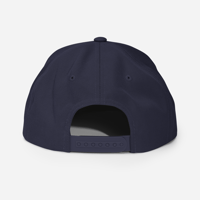 Image 3 of Basketball Snapback Hat - Navy/Royal/Green