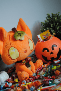 Image 3 of Pumpkat Plushie