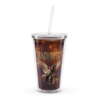 Image 1 of DIVINELY PROTECTED Clear plastic tumbler