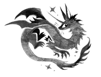 Black sticker