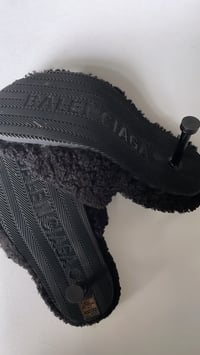 Image 3 of BALENCIAGA PARIS SHEARLING SANDAL