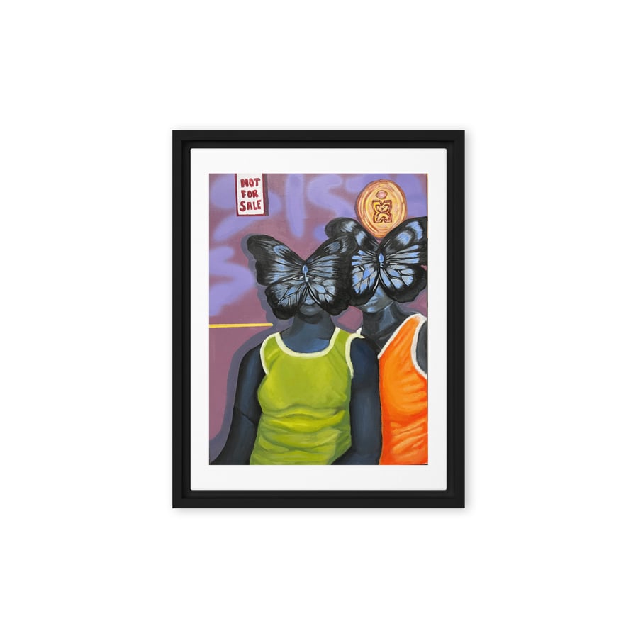 Image of Sista Sista Framed canvas Print 