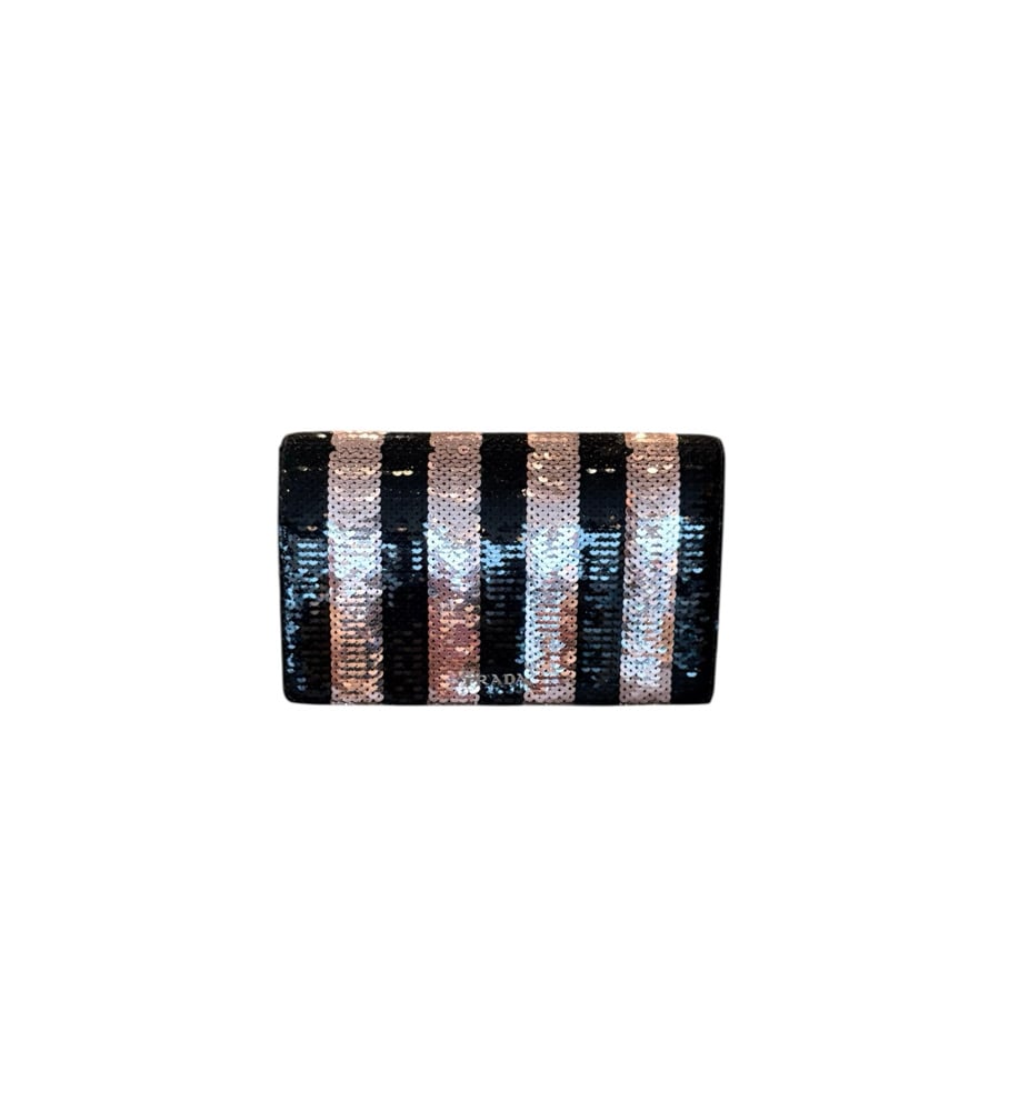 Image of Prada Paillettes Baia Handbag 771-693