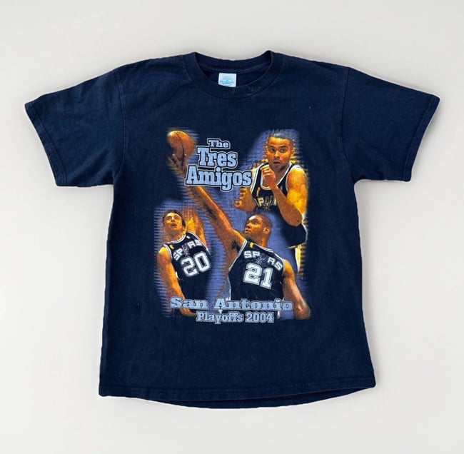 VTG Y2K San Antonio Spurs Tee Sz M 