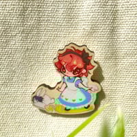 Image 2 of Ace in Wonderland wooden pin
