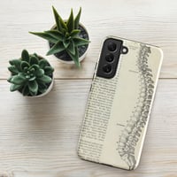 Image 7 of Antique Bookpage Anatomical Illustration Human Spine Tough case for Samsung®