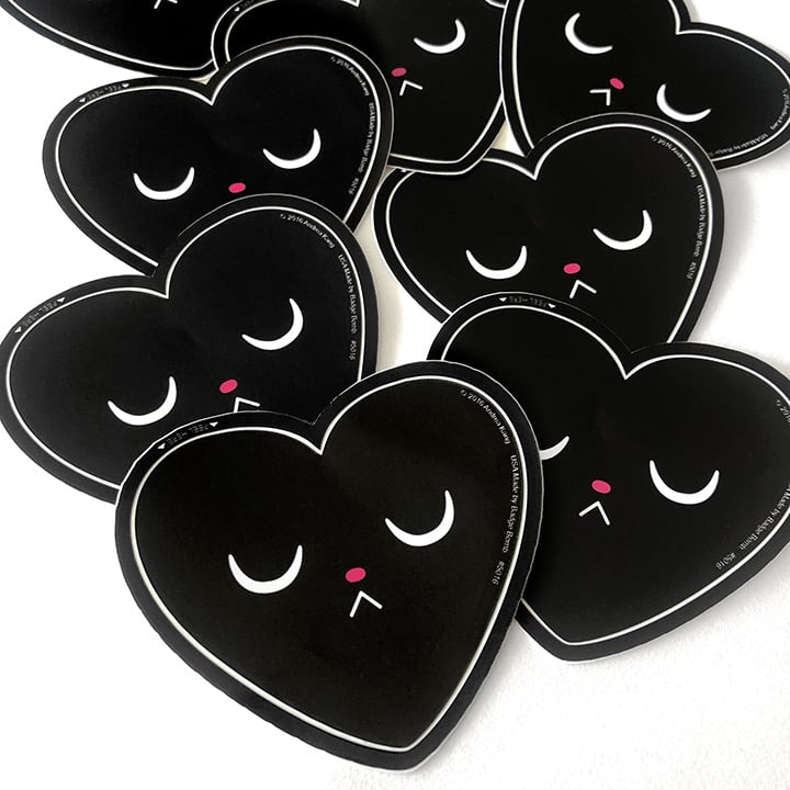 Image of Black Heart Sticker