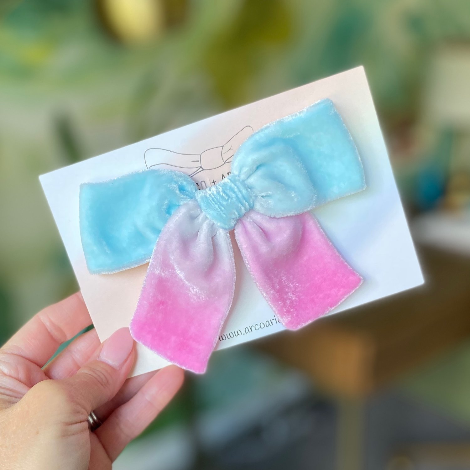 Image of Cotton Candy Cutie Custom Dyed Silk Velvet