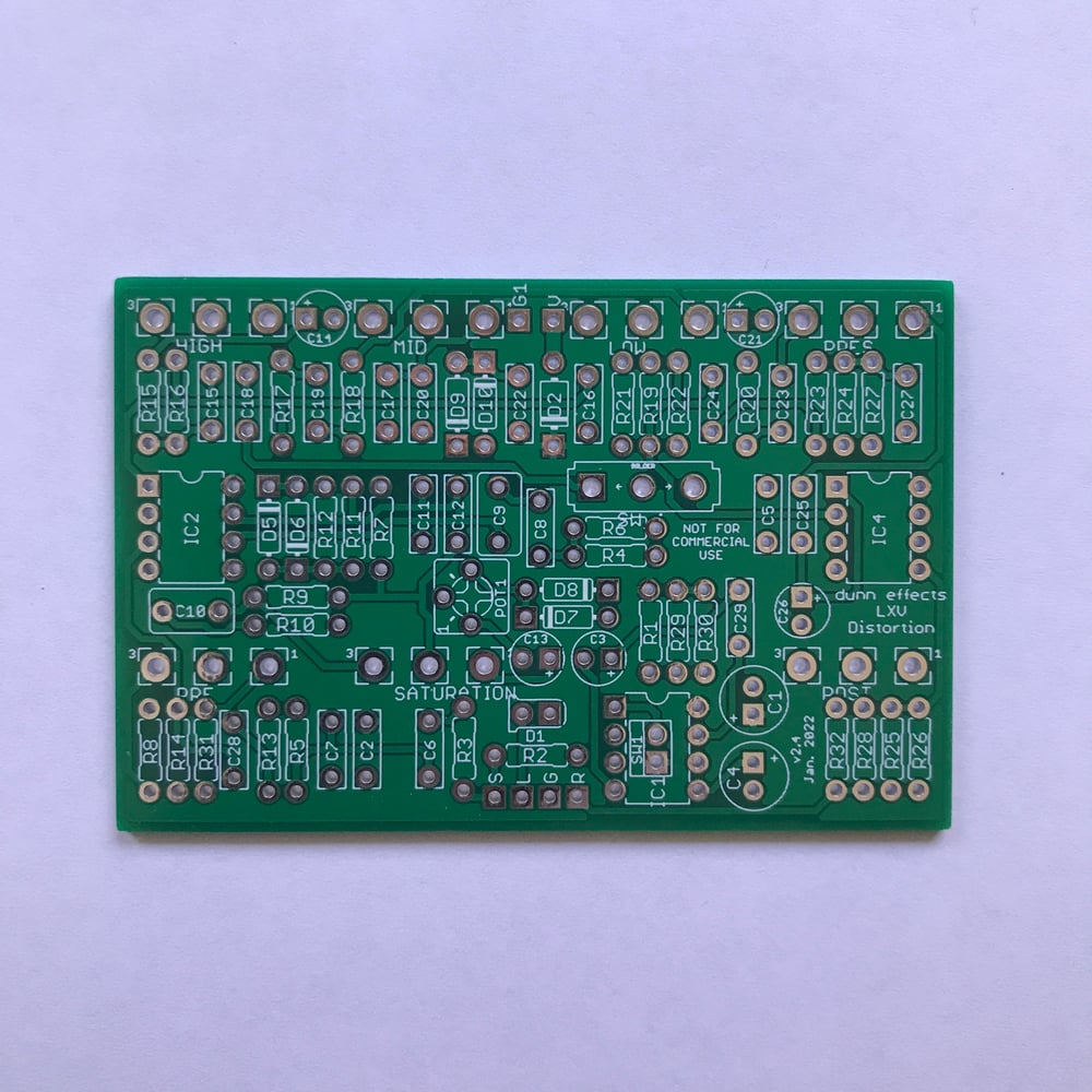 Image of LXV Distortion - Solid-state Preamp DIY PCB