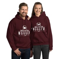Image 5 of Classic Brackish Wooder Unisex Hoodie (White Logo)