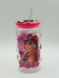 Image 1 of 16oz Karol G glass tumbler