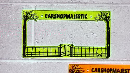 Image of Cemetery Gates plate frame