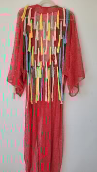 Image 5 of Red Dress Fringes Kimono
