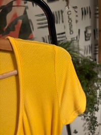 Image 2 of Yellow  cross  ribbed top 