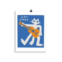 CAT JAZZ GUITAR print