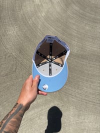 Image 3 of SKY BLUE BRIM DESERT TAN ARIZONA DIAMONDBACKS CUSTOM FITTED CAP