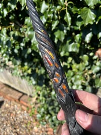 Image 2 of Bog Oak and Amber wand