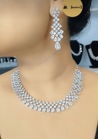Image 3 of Garima-American Diamond Necklace Set 