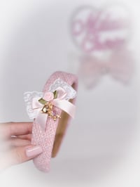Image 3 of Camellia Teddy Bear Woven Headband 