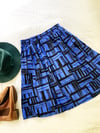Ready Made Size 12 Blue & Black Rachael Skirt with Free Postage 