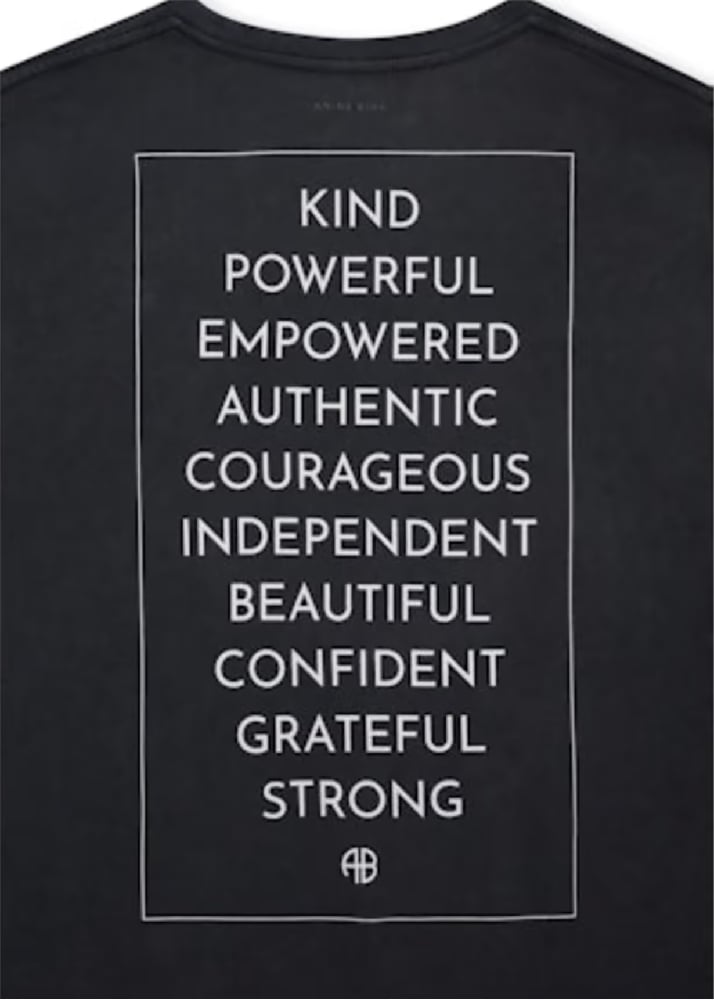 Image of ANINE BING RUDY TEE EMPOWERMENT