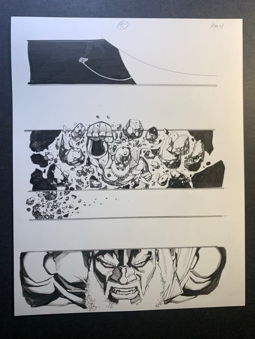 Image of POWER MAN:TIMELESS #1. page05 original art