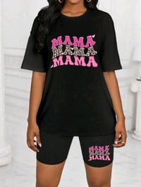 Mama 2pc T shirt & Matching Shorts 