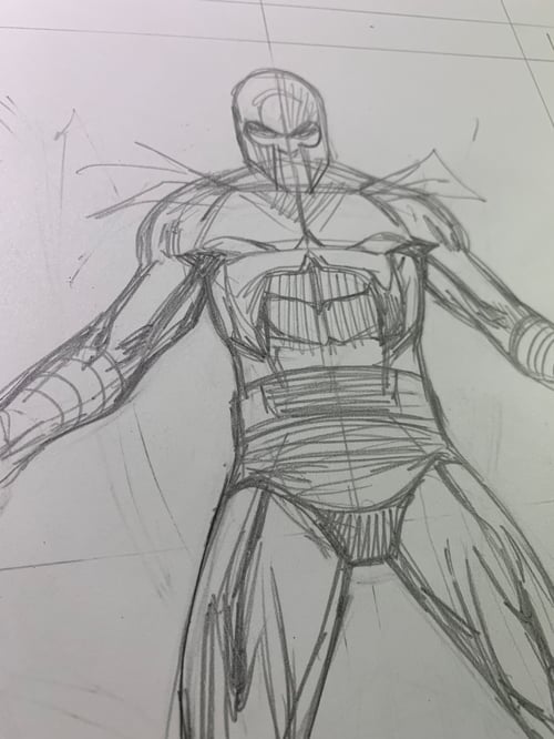 Image of JEAN GREY #1 page 08 original art (unfinished B)