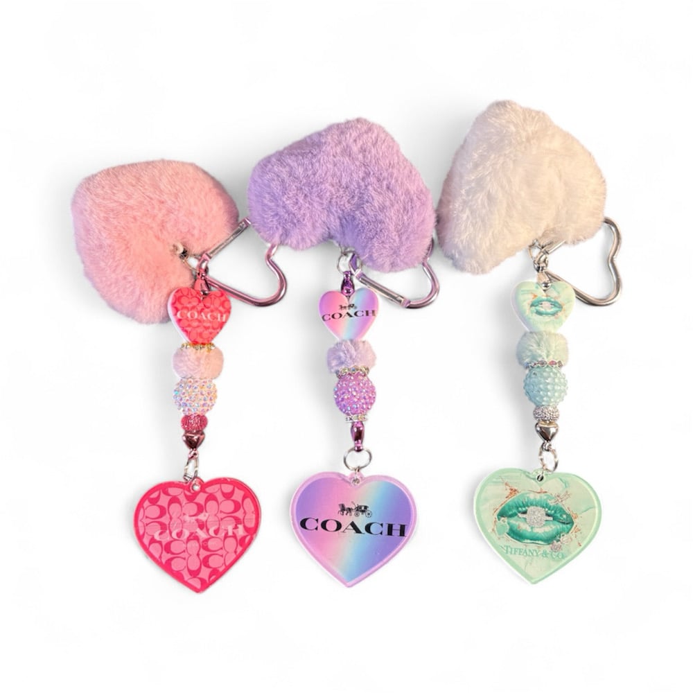 Image of Heart Key chains/ Purse Charms 