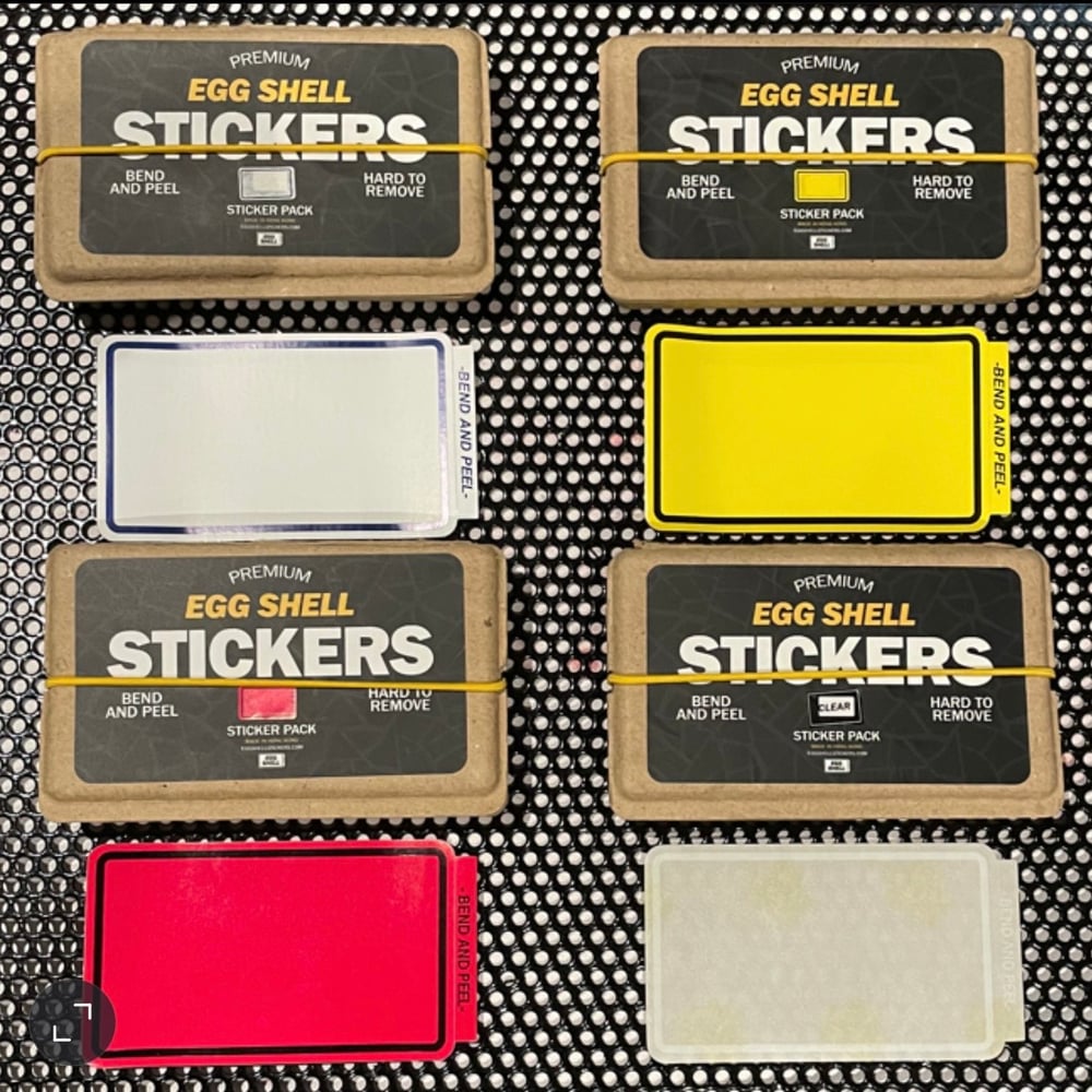 Image of EGG SHELL STICKERS BLANKS