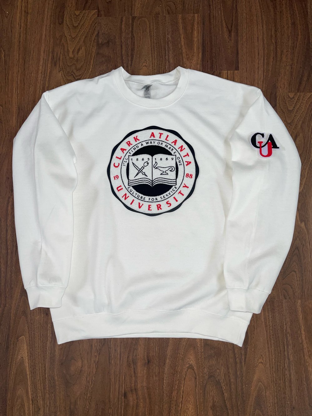 CLARK ATLANTA UNIVERSITY CREST PATCH UNISEX SWEATSHIRT