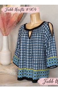 Image 3 of Large Eci New York Open shoulder top #904*8 (Gently Used)