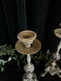 Image 3 of Paire de bougeoirs de style Empire. En cuivre, bronze et ébonite. Fin XIXEME!