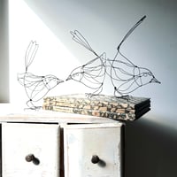 Image 1 of Wire Wren Sculptures